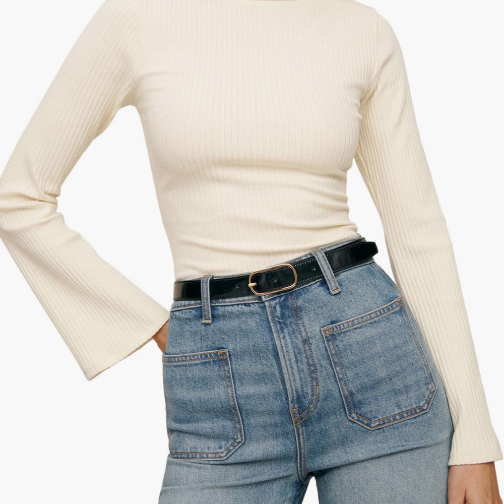 Reformation Miller Knit Top
